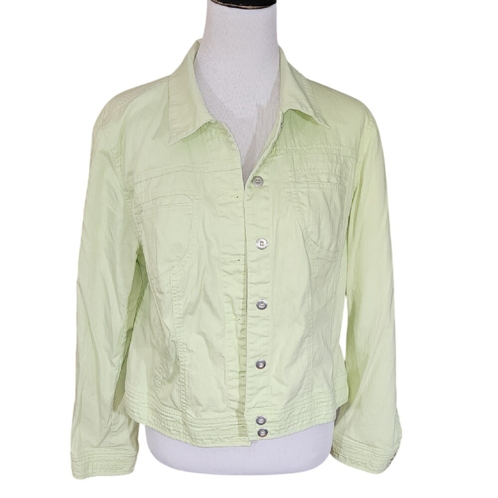 Tribal‎ Light Lime Lightweight Shirt Jacket